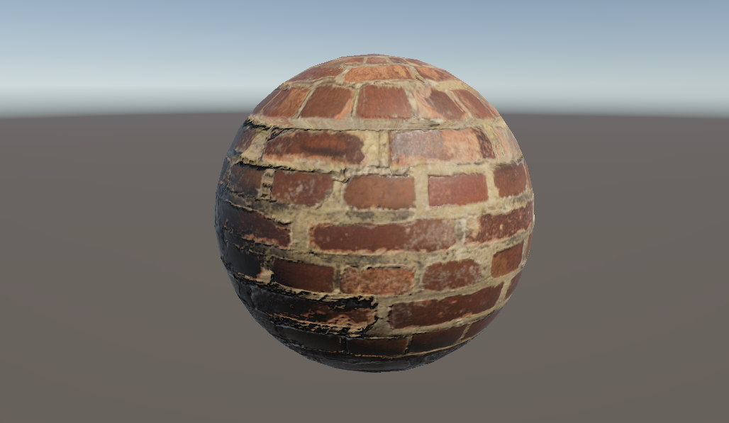 The occlusion map lets us mark some areas of the object (such as the gaps between bricks) as not receiving much light.