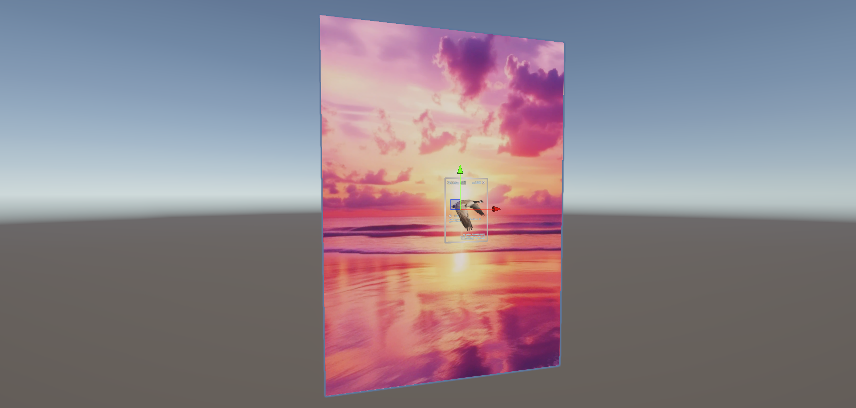 Setting up each card layer.