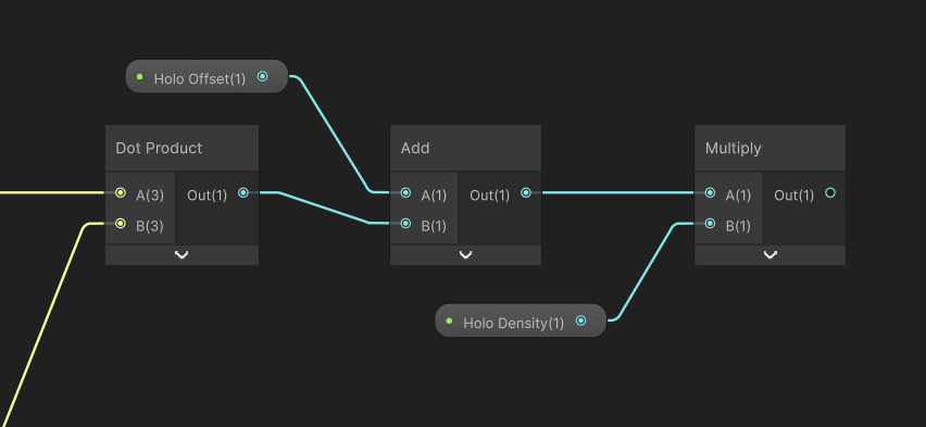 Changing the density of the holo pattern.