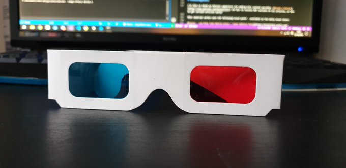 Red-blue 3D Glasses