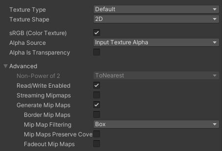 Read/Write enabled setting.