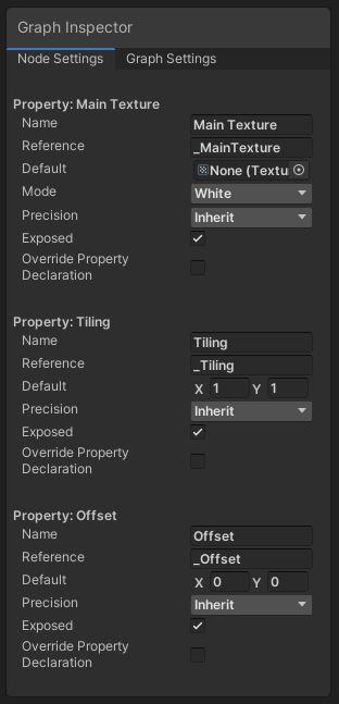 Base Color properties.