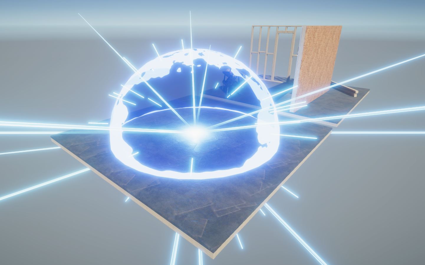 The completed effect.