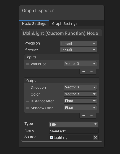Custom Function Settings.