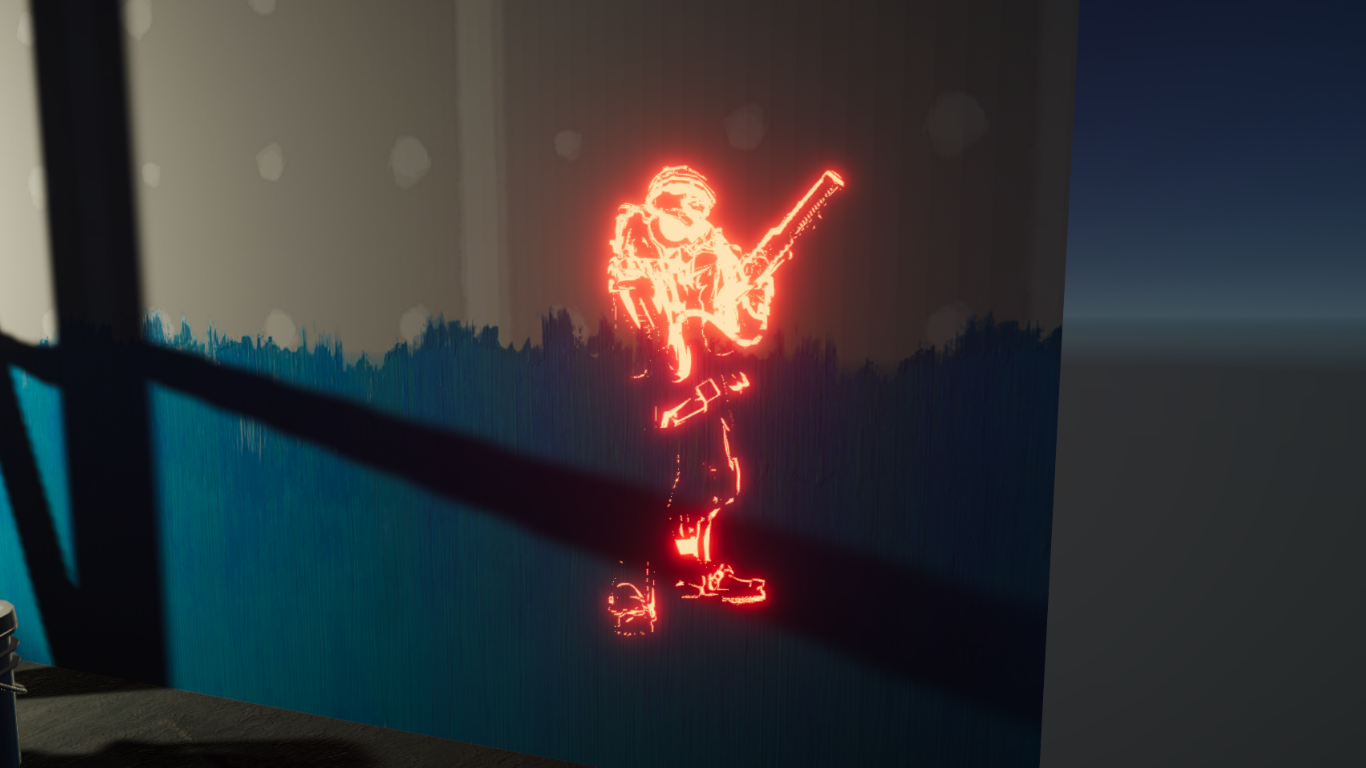 An X-ray shader effect which features swirls and some animation.