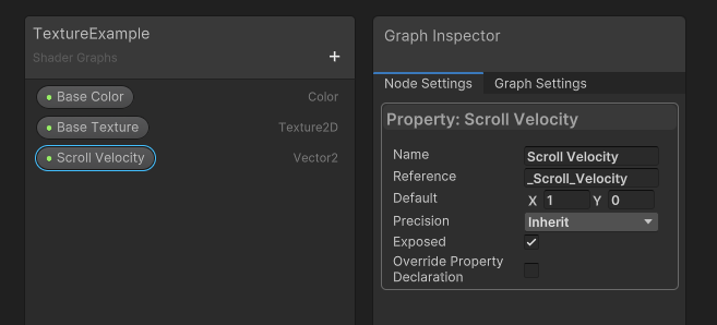 Scroll Velocity Property.
